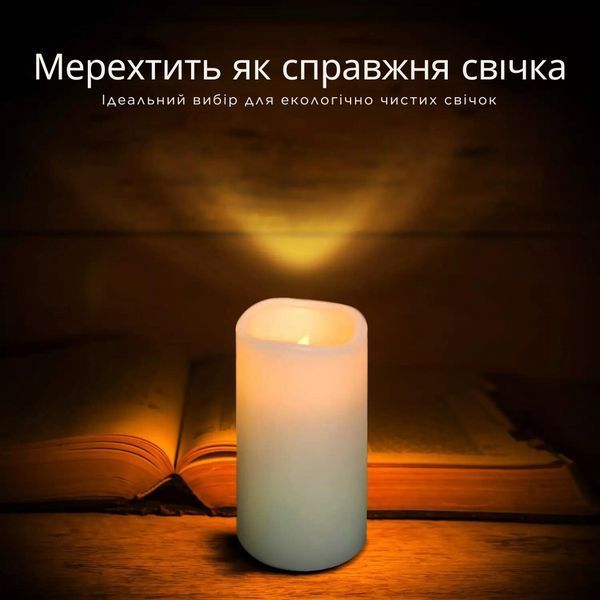 Набір світлодіодних LED свічок Niki Light 9 шт лед свічка з імітацією воску різних розмірів з пультом керування тепло біла набір свічок фото