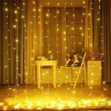 Светодиодная гирлянда-занавес Xmas 220В с Пультом ДУ 204LED 3x2м Теплый белый NLCRC20432WW фото