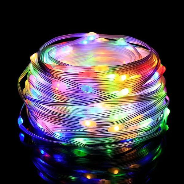 Умная смарт гирлянда Niki Light smart роса rgb управления через смартфон пульт 20 метров 200 лед smart 20m фото