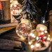 Світлодіодна гірлянда штора роса з кульками з наповненням Xmas 8 режимів 200 LED 3x0,7м Теплий білий