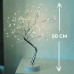Світильник на батерейках нічник від юсб дерево роса Niki Light дерево бонсай сріблястого кольору холодний білий світильник USB + 3AA 108 лед