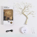 Світильник на батерейках нічник від юсб дерево роса Niki Light дерево перли золотого кольору теплий білий світильник USB + 3AA