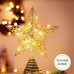Різдвяна зірка на ялинку новорічна верхівка для ялинки Niki Light віфлеємська зірка на ялинку золота 28см з гірляндою 20лед Різдвяна зірка на ялинку новорічна верхівка для ялинки Niki Light віфлеємська зірка на ялинку золота 28см з гірляндою 20лед