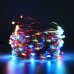 Гірлянда роса 50 метрів гірлянди капля роси з режимами 500 лед Niki Light вулична гірлянда на пульті 220в Різнокольорова RGB