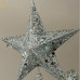 Різдвяна зірка на ялинку новорічна верхівка для ялинки Niki Light віфлеємська зірка на ялинку срібна 28см з гірляндою 20лед