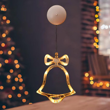 Гірлянда на батарейках світлодіодний дзвіночок Niki Light 10 лед новорічний декор тепло білий (Батарейки в комплекті) Гірлянда на батарейках світлодіодний дзвіночок Niki Light 10 лед новорічний декор тепло білий (Батарейки в комплекті)