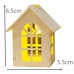 Гірлянда дерев'яні будиночки 10 шт. 2 метри на батарейках (Батарейки в комплекті)