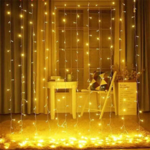 Світлодіодна гірлянда-завіса Xmas 220В з Пультом ДК 204LED 3x2м Теплий білий